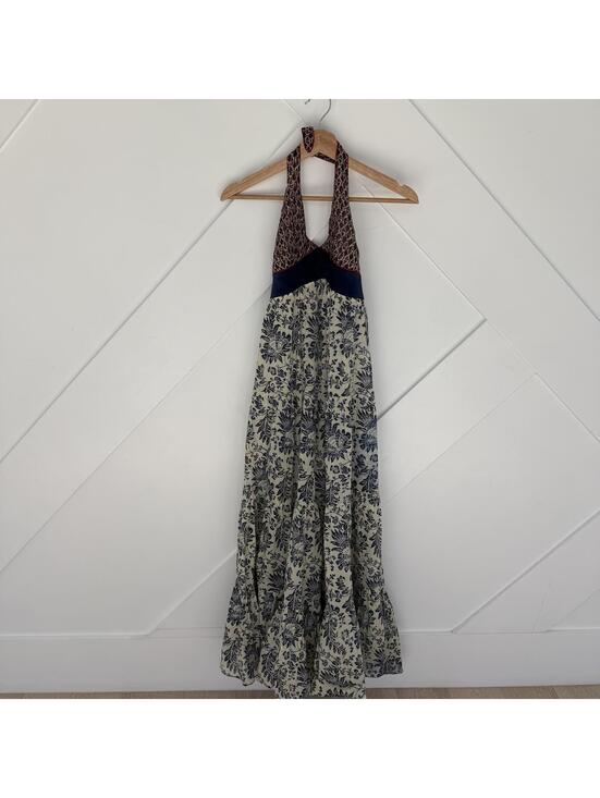 Dresses & Skirts - LIA KES New York 100% Cotton Halter Maxi Dress Size 6